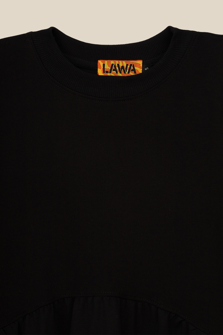 Фото Сукня однотонна жіноча LAWA WBC02332 XL Чорний (2000990202284D)(LW)