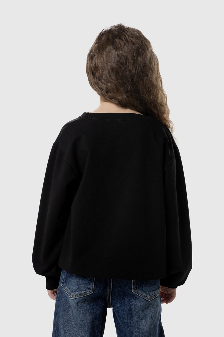 Свитшот с принтом для девочки Atabey 10360.2 152 см Черный (2000990157089D)