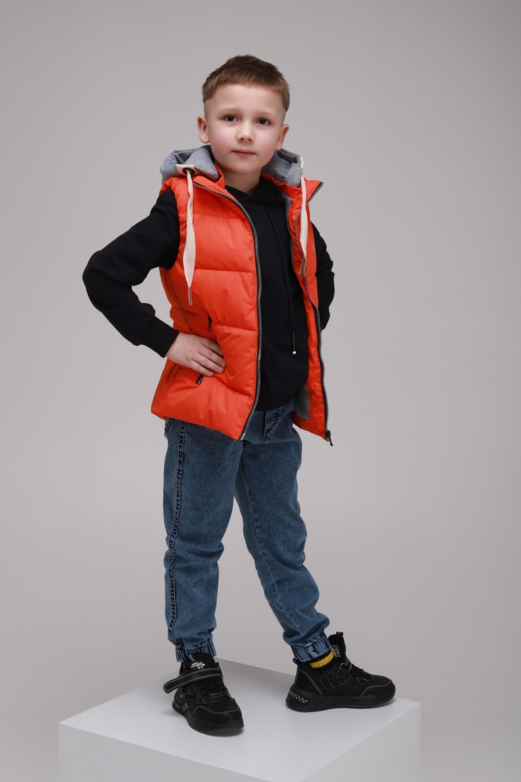 Фото Жилет для мальчика утепленный XZKAMI MJ-3 92 см Оранжевый (2000989386841D)