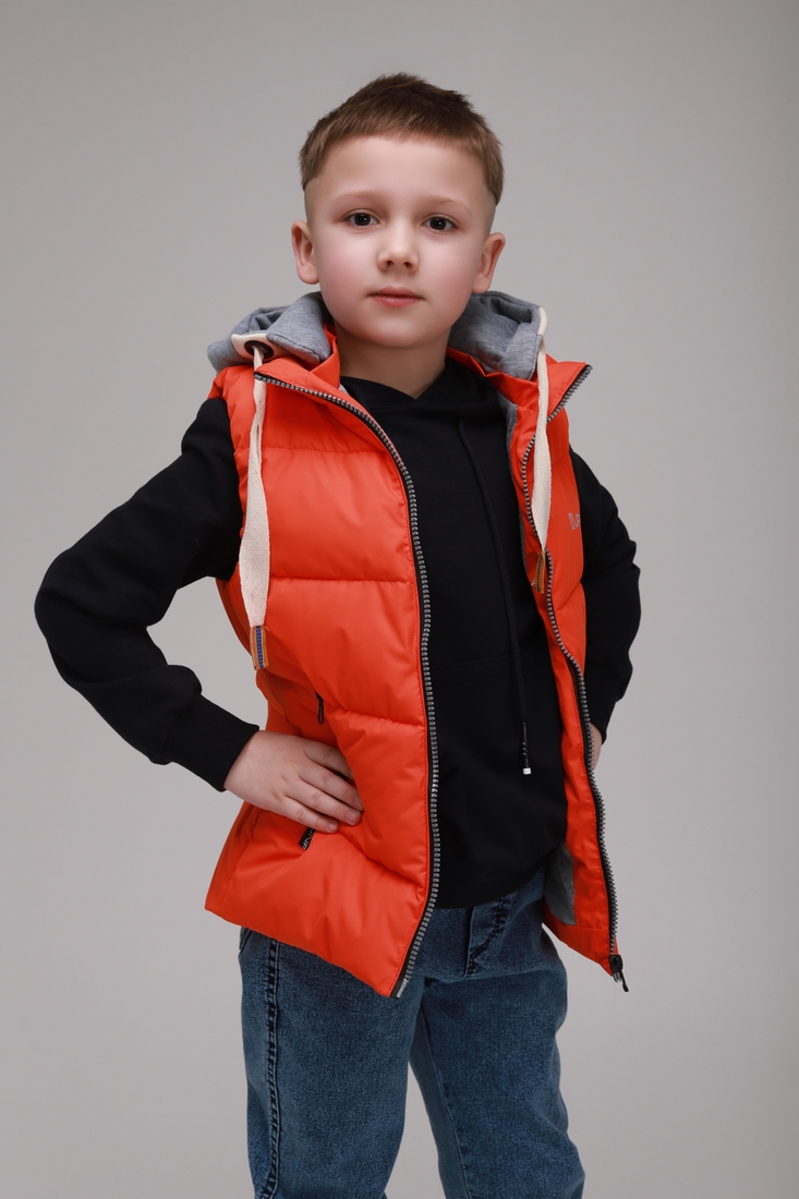 Фото Жилет для мальчика утепленный XZKAMI MJ-3 116 см Оранжевый (2000989386926D)