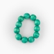 Набор ожерелье-серьги-браслет 12 Зеленый (2000989644705A) Фото 3 из 4
