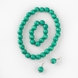 Набор ожерелье-серьги-браслет 12 Зеленый (2000989644705A) Фото 1 из 4