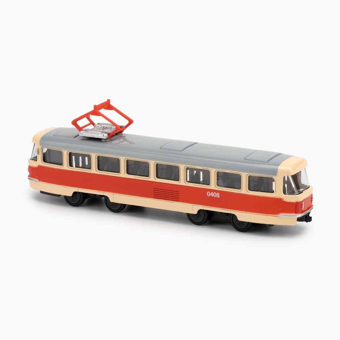 Игрушка Трамвай АВТОПРОМ 6411ABD Желто-красный (2000989884422)