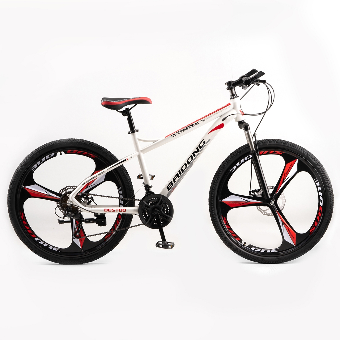 Фото Спортивний велосипед GARUDA ZL3-3 26" Біло-червоний (2000989566601)