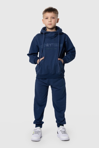 Фото Костюм для мальчика (худи+штаны) Ecrin 2502 140 см Темно-синий (2000990222725D)