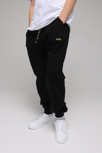 Фото Спортивні штани для хлопчика однотонні X-SHOW 1207 176 см Чорний (2000989496731D)