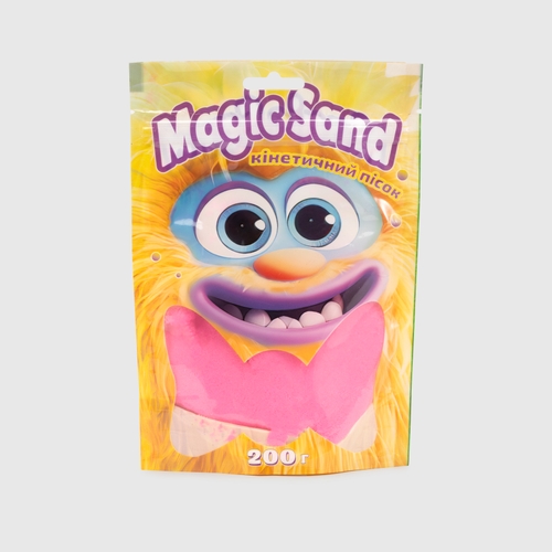 Фото Кинетический песок "Magic sand в пакете" STRATEG 39401-8 Розовый (4823113865054)