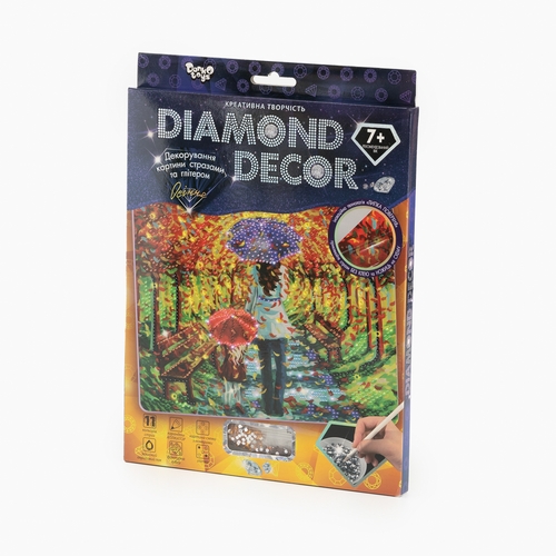 Фото Комплект творчої творчості "Diamond Decor Осінь" Danko Toys DD-01-08 Різнокольоровий (2000989844631)