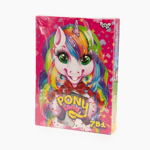 Фото Креативное творчество "Pony Land 7 в 1" Danko Toys PL-01-01U Розовый (2000903607373)