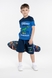 Костюм футболка+шорти для хлопчика Hees HS-78 104 см Синій (2000989700746S) Фото 3 з 19