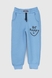 Спортивні штани для хлопчика манжет з принтом Atescan 19805 104 см Блакитний (2000990142801W) Фото 1 з 6