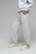 Спортивные брюки однотонные женские On me Kuz-1 baza 2XL Светло-серый (2000989572190D) Фото 2 из 6