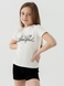 Костюм для дівчинки (футболка+шорти) Baby Show 16416 128 см Молочний (2000990474346S) Фото 1 з 16