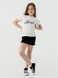 Костюм для дівчинки (футболка+шорти) Baby Show 16416 128 см Молочний (2000990474346S) Фото 4 з 16