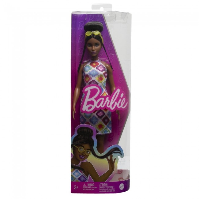 Фото Лялька Barbie "Модниця" в сукні HJT07 Різнокольоровий (194735094035)