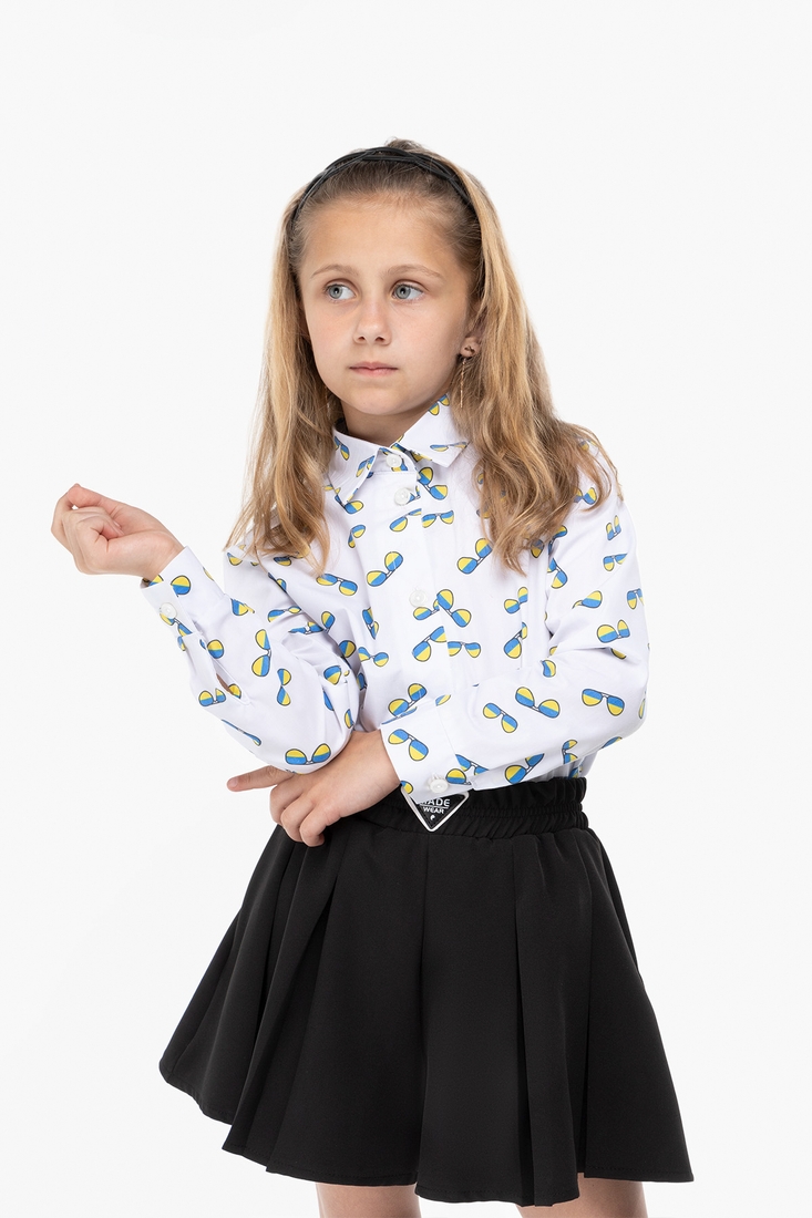Фото Блуза з візерунком для дівчинки MyChance Окуляри 122 см Різнокольоровий (2000989849766D)