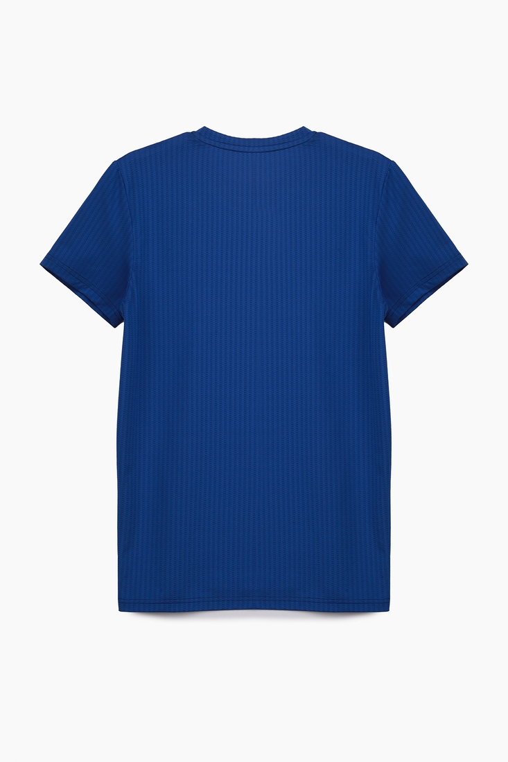 Фото Фитнес футболка однотонная мужская Speed Life XF-1509 2XL Синий (2000989559733A)