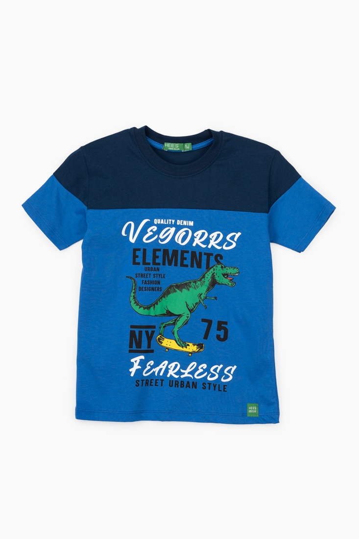 Фото Костюм футболка+шорти для хлопчика Hees HS-78 104 см Синій (2000989700746S)