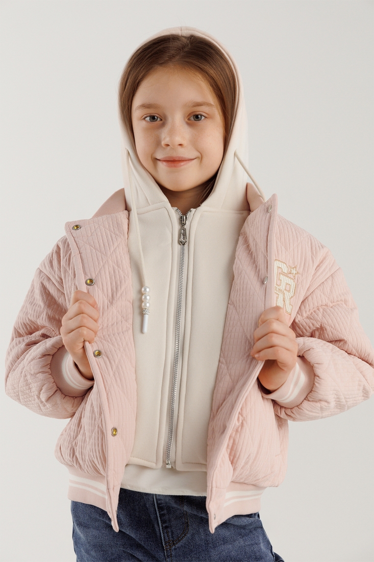 Фото Куртка для дівчинки XZKAMI 55377 134 см Рожевий (2000990255570D)