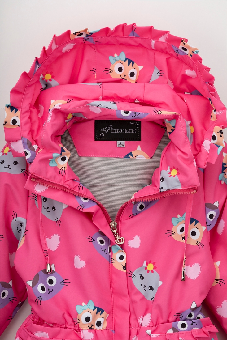 Фото Куртка для дівчинки B-2323 104 см Малиновий (2000990256973D)