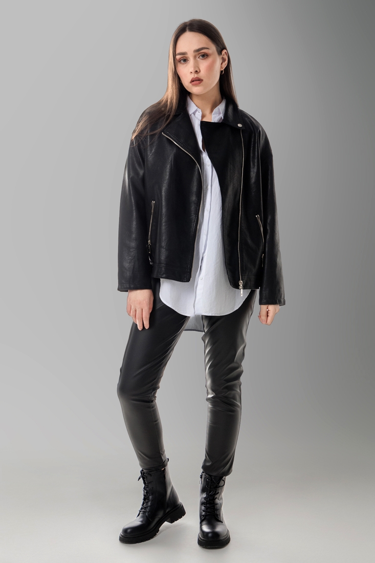 Фото Куртка жіноча однотонна GK12 L Чорний (2000990445544D)