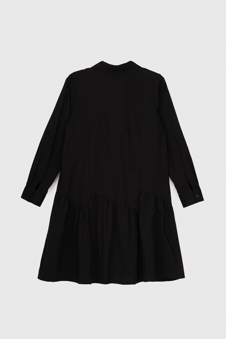 Фото Платье однотонное для девочки LocoLoco 9101 158 см Черный (2000990348043D)