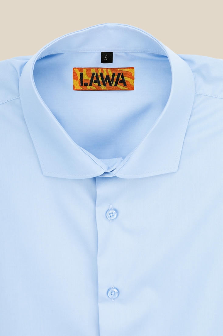 Фото Рубашка классическая однотонная мужская LAWA CTM MBC02304 3XL Голубой (2000990008879)(LW)