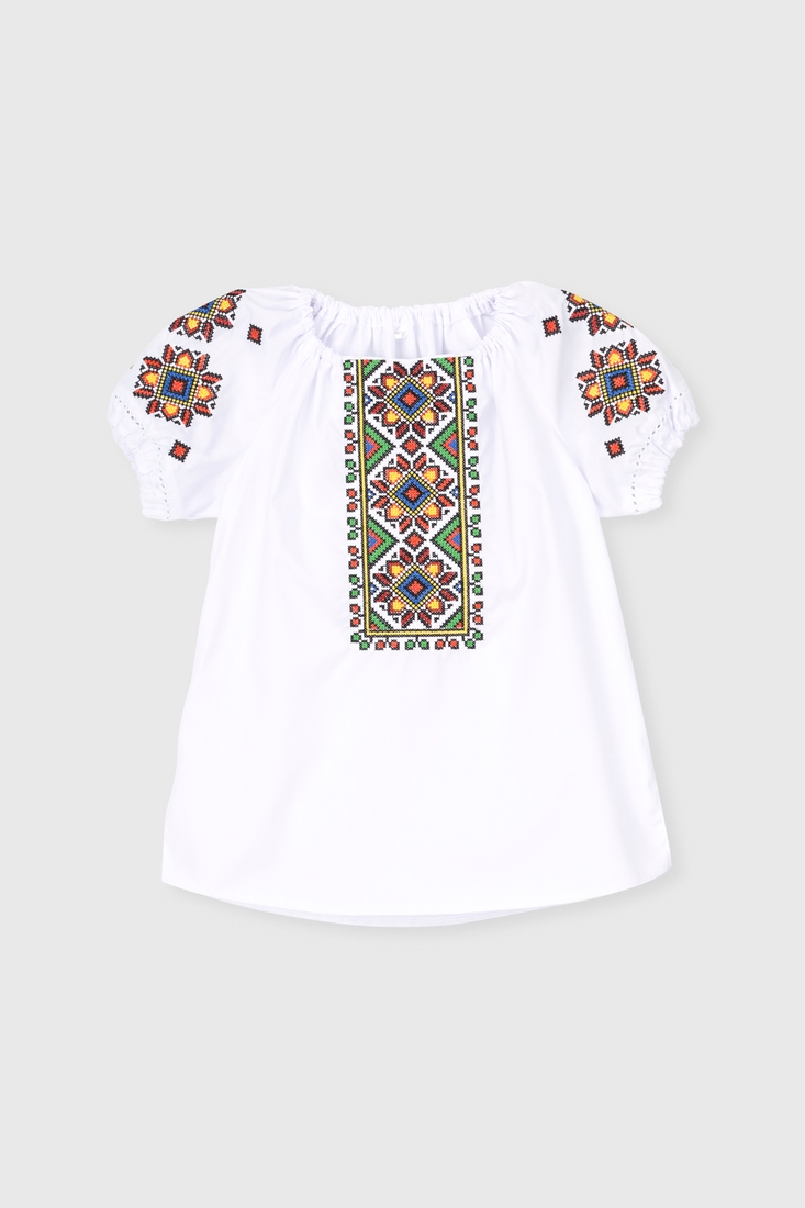 Фото Рубашка вышиванка для девочки КОЗАЧЕК РОКСОЛАНА 92 см Разноцветный (2000990387035S)
