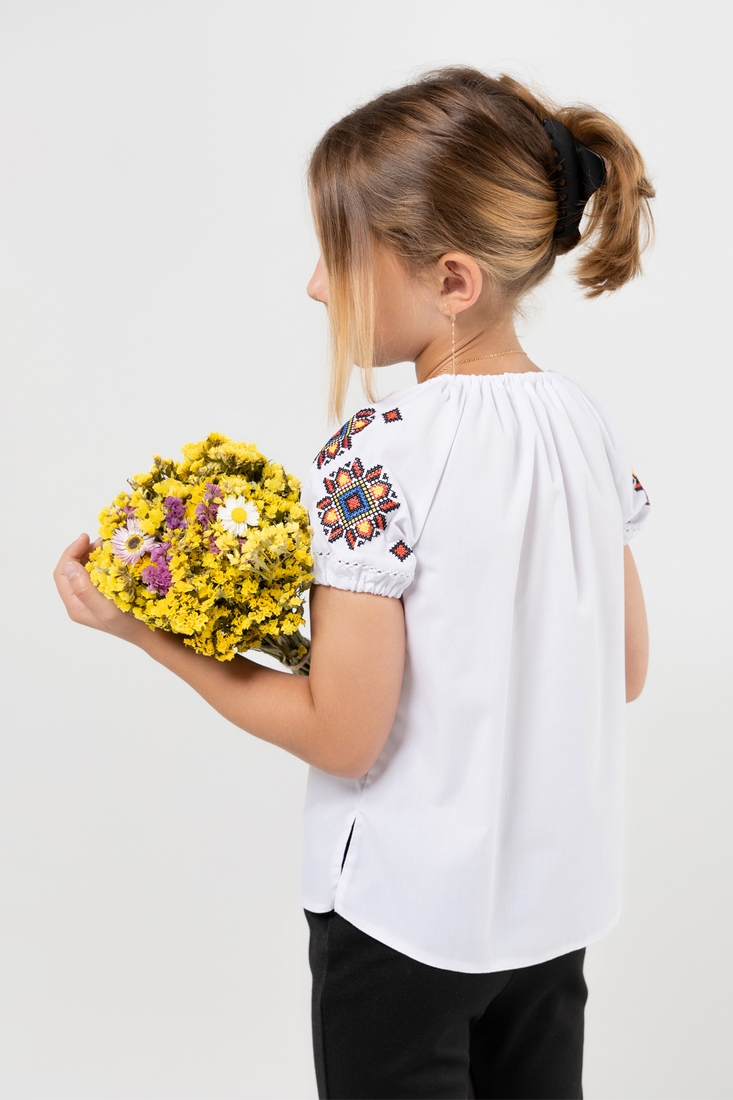 Фото Рубашка вышиванка для девочки КОЗАЧЕК РОКСОЛАНА 92 см Разноцветный (2000990387035S)