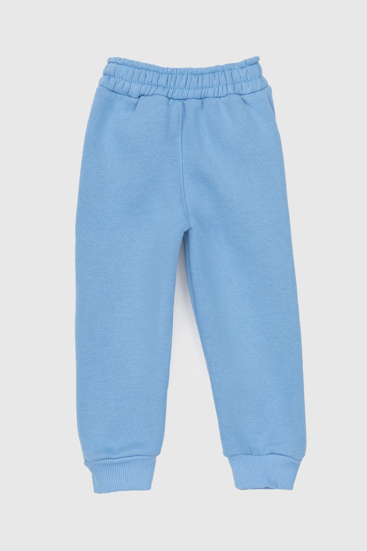 Фото Спортивні штани для хлопчика манжет з принтом Atescan 19805 104 см Блакитний (2000990142801W)