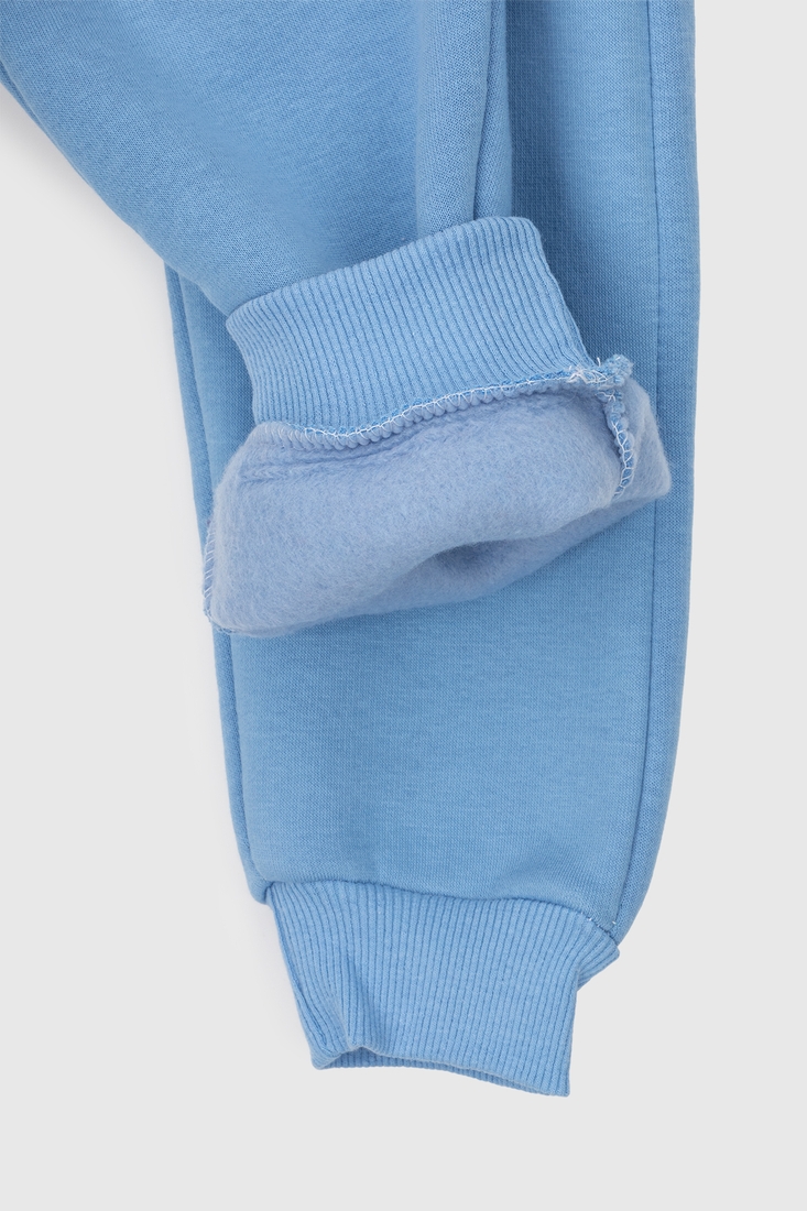 Фото Спортивные штаны для мальчика манжет с принтом Atescan 19805 86 см Голубой (2000990142764W)