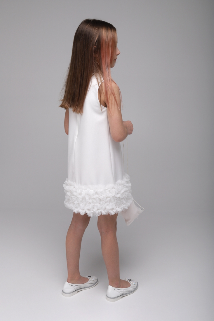 Фото Сукня для дівчинки з принтом 23086 Wecan 110 см Білий (2000989427988D)