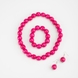Набор ожерелье-серьги-браслет 12 Розовый (2000989657750A) Фото 1 из 4