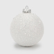 Новорічна куля блискуча Dashuri 8 см Білий (2000904642588)(NY) Фото 2 з 3