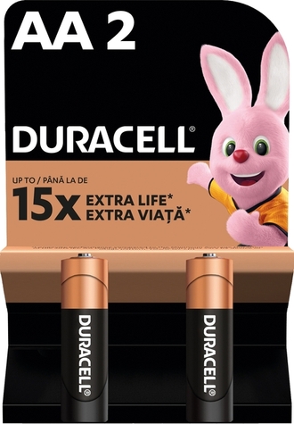 Фото Батарейки Duracell 5015103 AA (LR6) 1.5V 2 шт (5000394076921)