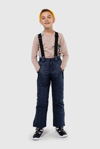 Фото Штаны на шлейках для мальчика EN101 164 см Синий (2000989593881W)