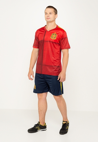 Футбольна форма футболка+шорти SPAIN XXL Бордовий (2000904329717)