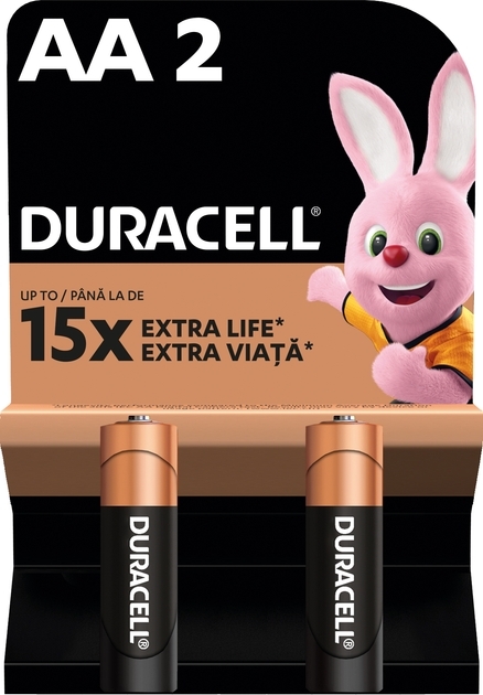 Фото Батарейки Duracell 5015103 AA (LR6) 1.5V 2 шт (5000394076921)