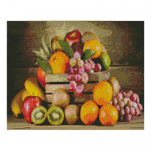 Фото Алмазна картина FA10345 «Ящик з фруктами», розміром 40х50 см (4823113800239)