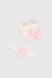 Комплект для дівчинки Mini Papi 100 Квіточка пінетки+пов'язка One Size Рожевий (2000990058089D) Фото 3 з 6