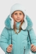 Куртка для дівчинки Feiying DL-23 110 см Бірюзовий (2000989629153W) Фото 3 з 16