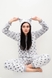 Пижама женская,XS Barwa 230 Серый (2000902000120D) Фото 3 из 10