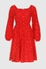 Платье с узором женское 242 48 Красно-белый (2000990461193S) Фото 8 из 11