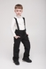 Штани на шлейках для хлопчика Snowgenius F-3 140 см Чорний (2000989454519D) Фото 1 з 10