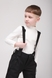 Штани на шлейках для хлопчика Snowgenius F-3 140 см Чорний (2000989454519D) Фото 2 з 10