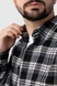 Рубашка с узором мужская LAWA MBC02309 3XL Черно-серый (2000990230560D)(LW) Фото 15 из 22