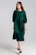 Сукня однотонна жіноча On me 2329 2XL Зелений (2000990374714S) Фото 4 з 11