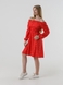 Сукня з візерунком жіноча 242 48 Червоно-білий (2000990461193S) Фото 3 з 11