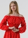 Сукня з візерунком жіноча 242 48 Червоно-білий (2000990461193S) Фото 5 з 11