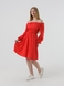 Платье с узором женское 242 48 Красно-белый (2000990461193S) Фото 2 из 11